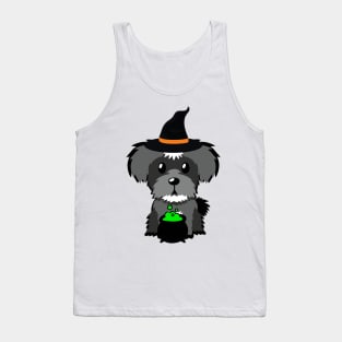 Cute schnazuer dog is a witch Tank Top